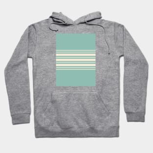 Preppy Retro Stripes - Green Hoodie